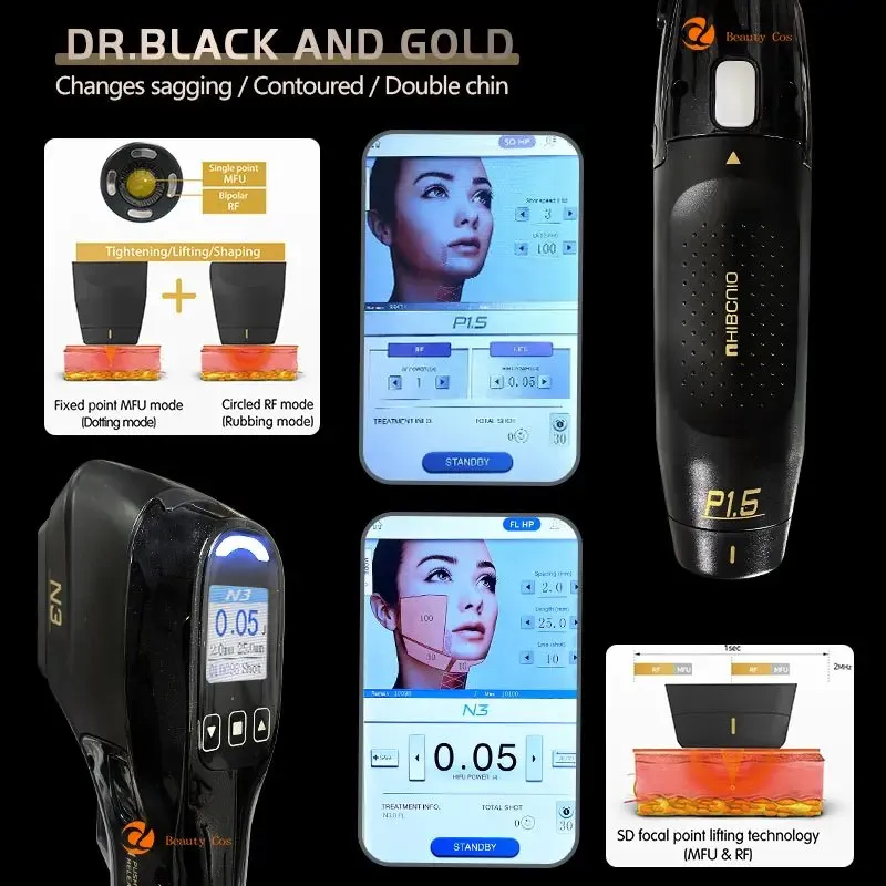 Hot Selling Hifu Vmax Mfu+RF+SD Dual System Device Anti Aging Face Care New Anti-Aging Wrinkle Removal Body Shaping Machine