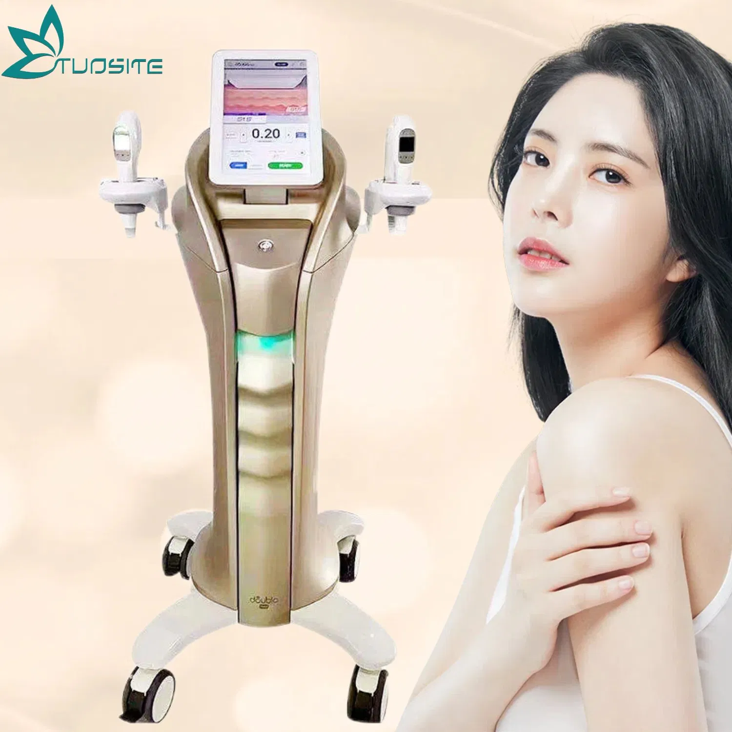 New Technology 2023 Skin Lifting Radio Frequency Skin Tightening New Doublo Gold Hifu Machine Korea with Vmax RF Mfu Face Lift 10d Hifu