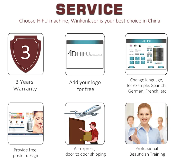 Portable 4D Hifu Face Lift Hifu Machine