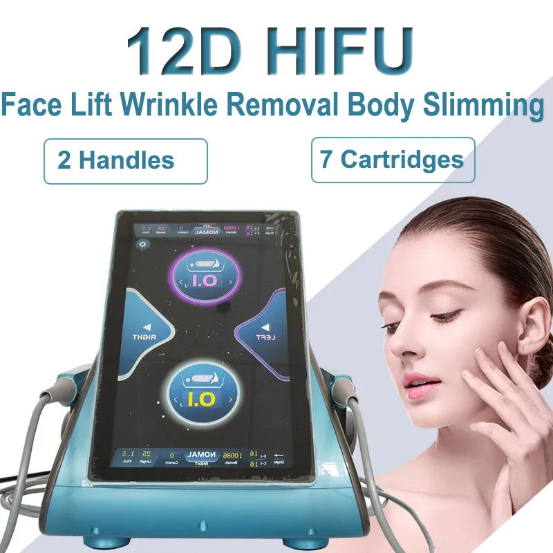 Skin Tightening Hifu Machine with 7 Cartridges for Face Lifting